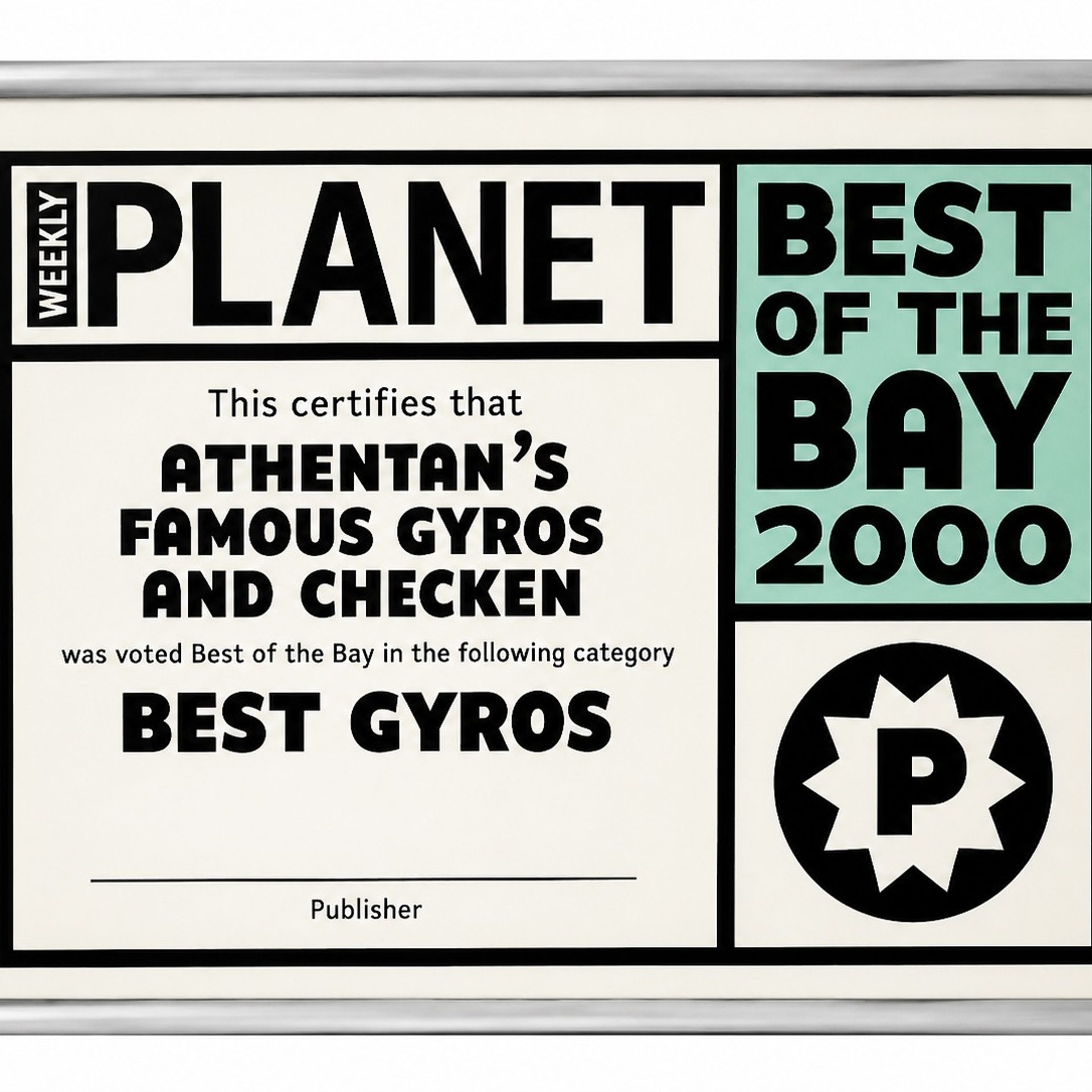 Voted Best Gyros in the Bay