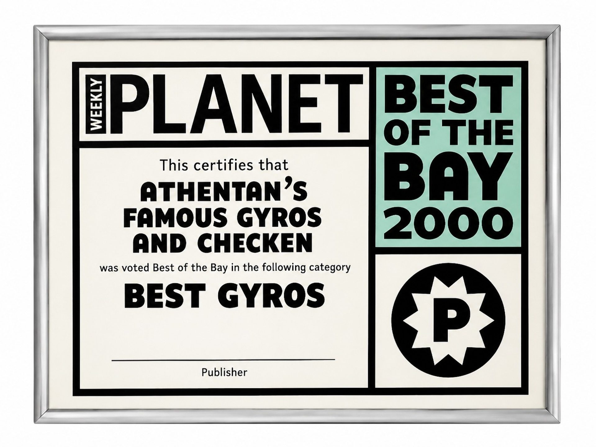 Voted Best Gyros in the Bay