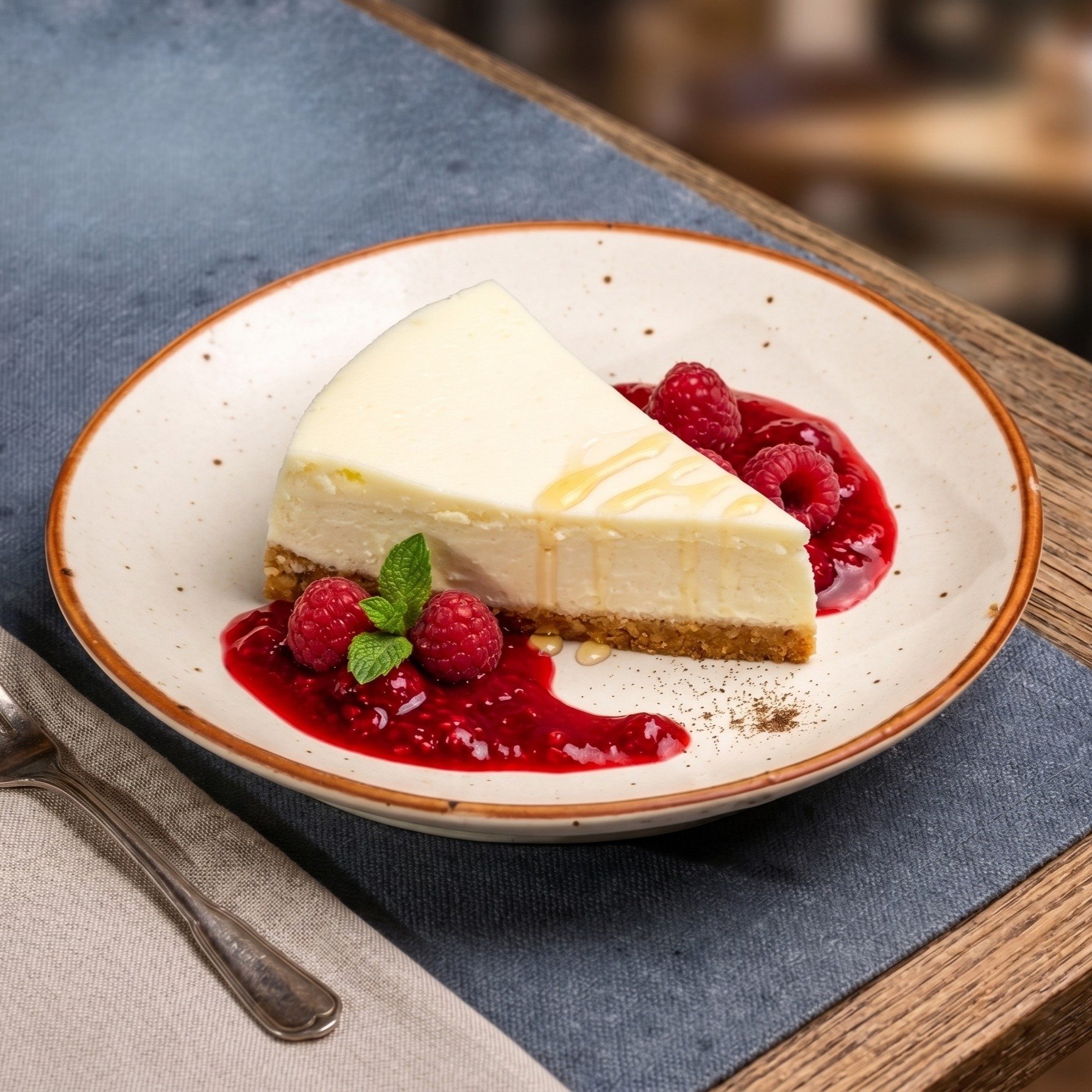 New York Style Cheesecake.